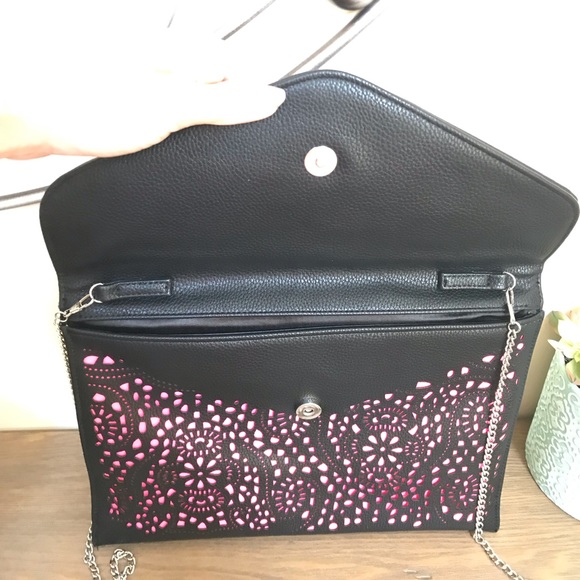 NEW Black Envelope Handbag - Picture 5 of 6